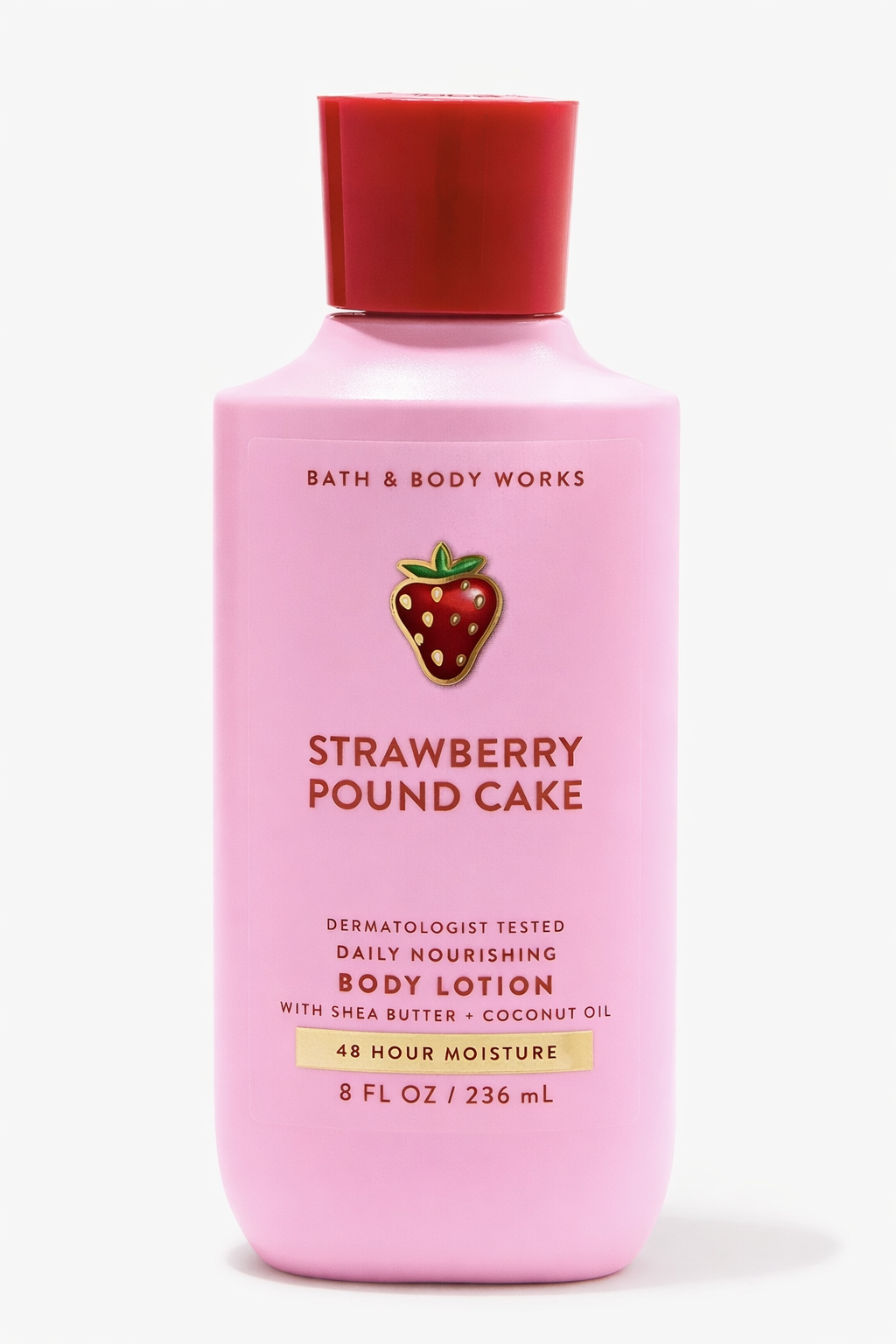 Bath & Body Works Daily Nourishing Body Lotion Strawberry Pound Cake 8 FL OZ