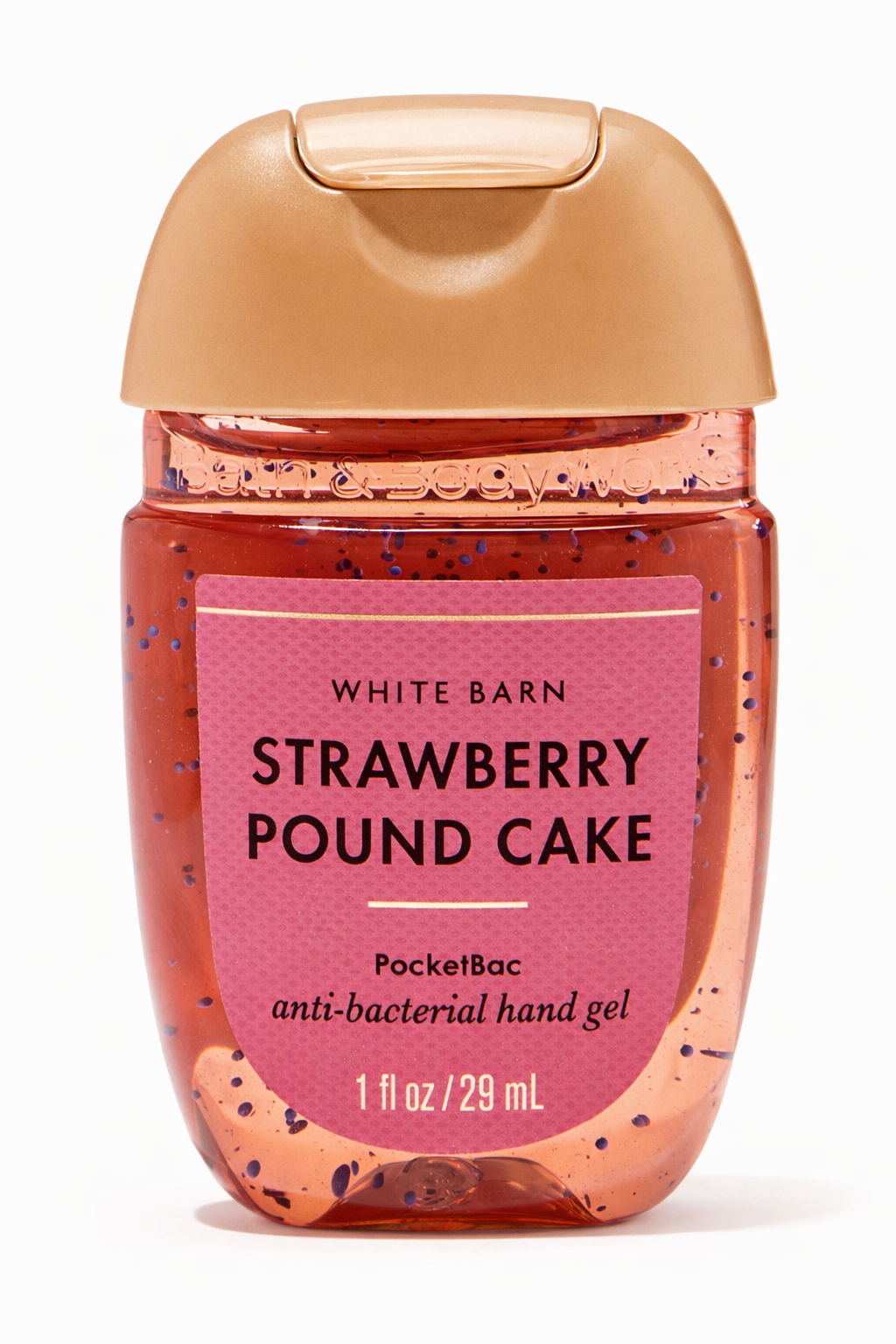 Bath & Body Works Pocketbac Anti-Bacterial Hand Gel Strawberry Pound Cake
