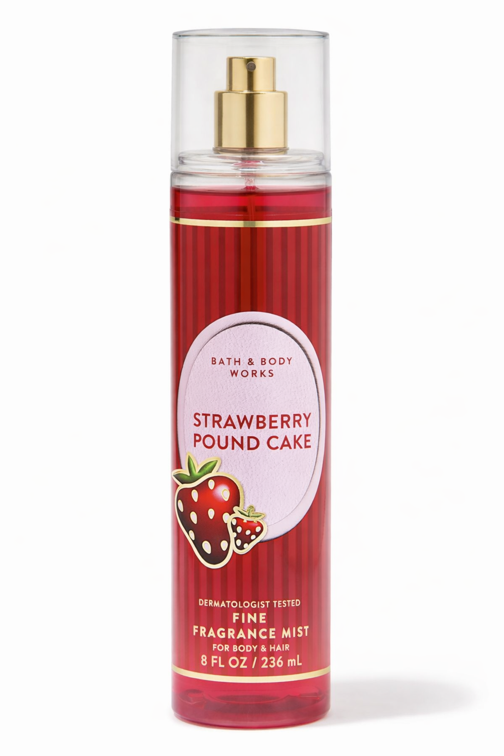 Bath & Body Works Fine Fragrance Mist Strawberry Pound Cake 8 FL OZ