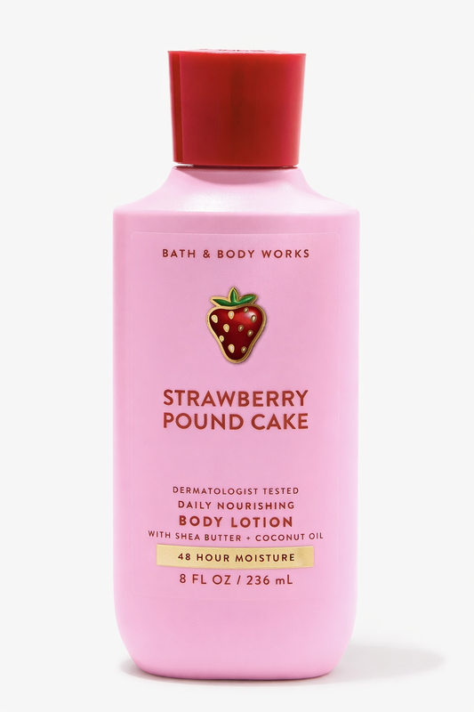 Bath & Body Works Daily Nourishing Body Lotion Strawberry Pound Cake 8 FL OZ
