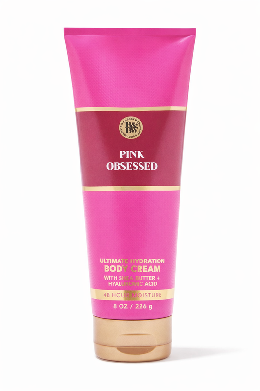 Bath & Body Works Ultimate Hydration Body Cream Pink Obsessed 8 OZ