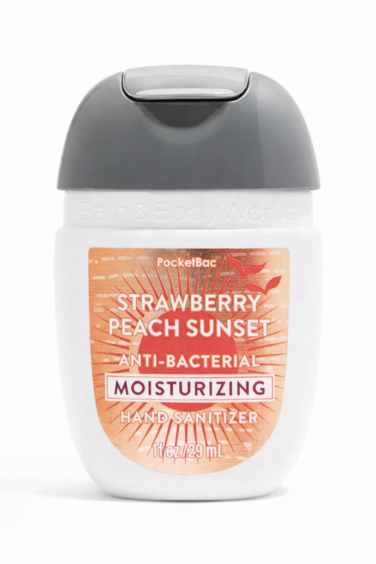 Bath & Body Works Pocketbac Anti-Bacterial Moisturizing Hand Sanitizer Strawberry Peach Sunset